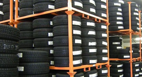 stacking rack, stack shelf, tyre shelving