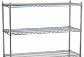 Chrome wire shelving