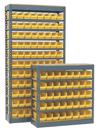 rivet bin shelving